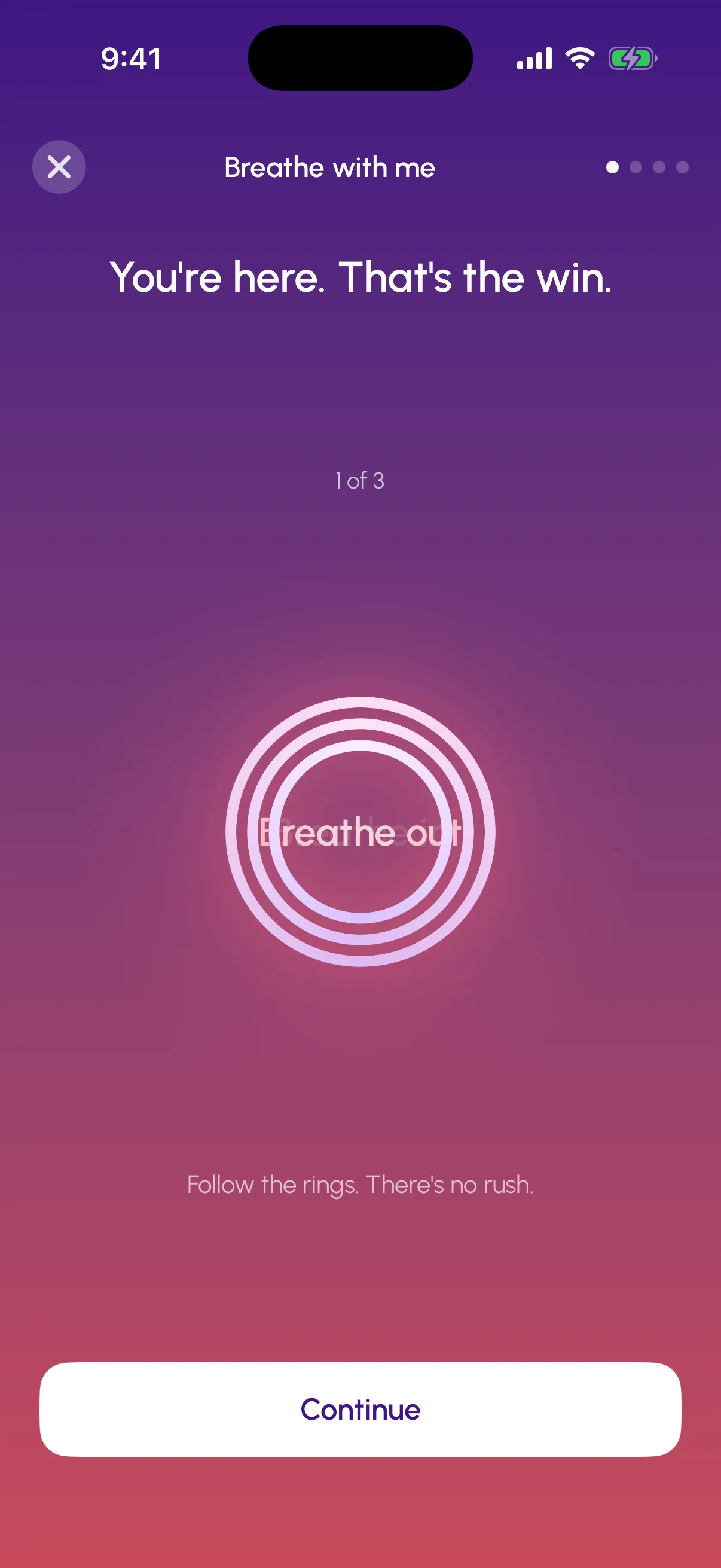 SOS — Breathe with me, 4-7-8 breathing exercise